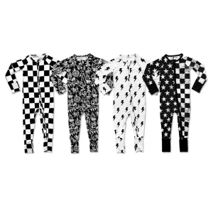 Organic Baby Rompers Bamboo Zippy Sleeper Baby Pajamas Custom Print Newborn Onesie Jumpsuit Baby Clothes Newborn Sleepsuit