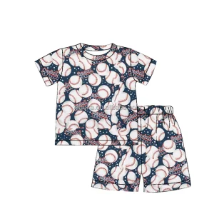 Wholesale Custom Soft Short Sleeve Kids Sleepwear Baby Boy Pajamas
