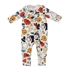 Organic Eco-friendly Organic Bamboo Baby Lace Romper Eco-friendly Ruffle Onesie Baby Romper Zipper Baby Sleeper