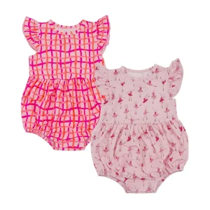 Custom Bamboo Baby Girl Flutter Sleeve Romper Bodysuit Custom Ruffle Sleeve Newborn Onesie Baby Sleeper Infant Clothes