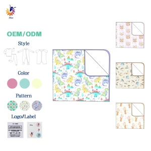 Baby Bamboo Viscose Blanket Soft Breathable Swaddle Custom Print Logo Color Size