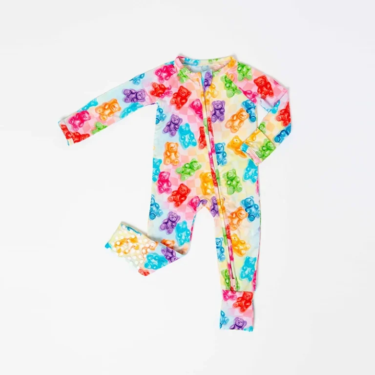 Custom 95% Bamboo 5% Spandex Kids Clothes Outfit Sets Baby Kids 2 Pcs Set Long Sleeve Pjs
