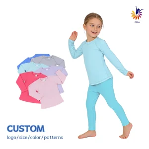 Kids School Sports Quick-Dry Shirt Slim-Fit Long Sleeve New Fabric Soft Smooth Moisture-Wicking Customizable
