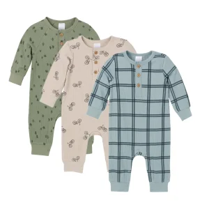 Organic Baby Rompers Bamboo Zipper Pajamas Custom Two Way Zip Baby Onesie Baby Jumpsuit Newborn Sleepwear Infant Clothes