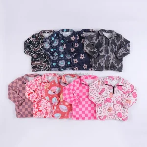 OEM Custom Camo Mom and Me Clothes Plush Warm Winter Baby Zip up Jacket Tops Long Sleeve Kids Flannel Fleece Pullover